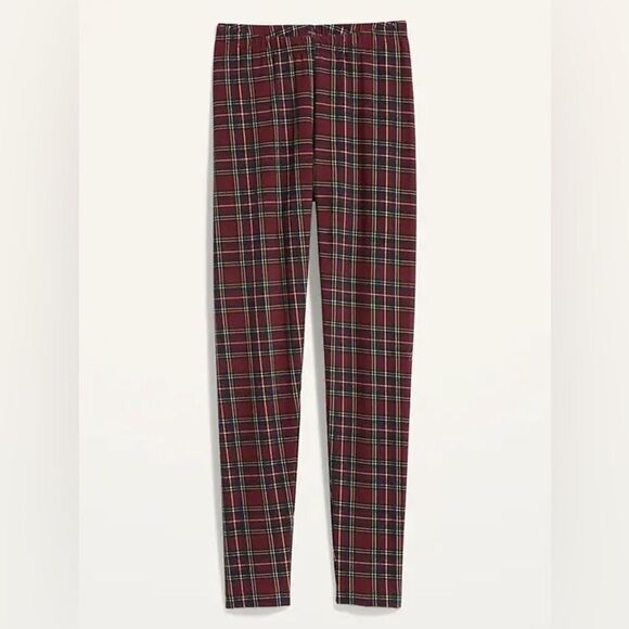 NWOT Old Navy High-Waisted Printed Jersey Plus-Size Leggings Plaid Size XXL - Picture 1 of 6